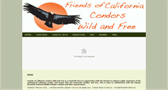 Desktop Screenshot of friendsofcondors.org